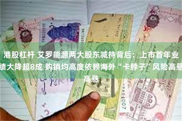 港股杠杆 艾罗能源两大股东减持背后：上市首年业绩大降超8成 购销均高度依赖海外“卡脖子”风险高悬