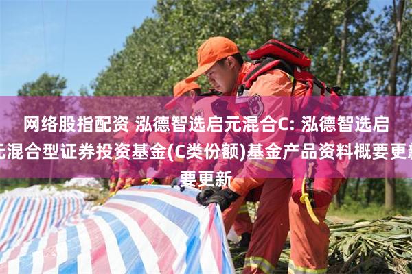 网络股指配资 泓德智选启元混合C: 泓德智选启元混合型证券投资基金(C类份额)基金产品资料概要更新