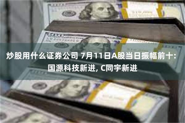炒股用什么证券公司 7月11日A股当日振幅前十: 国源科技新进, C同宇新进